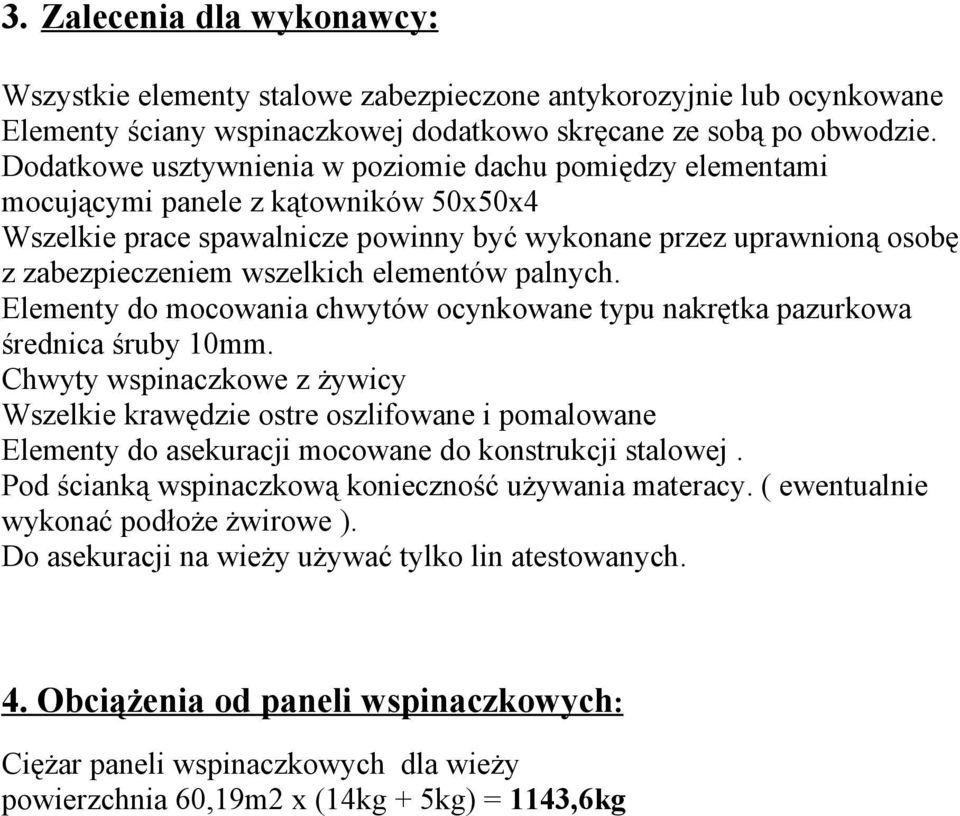 elementów palnych. Elementy do mocowania chwytów ocynkowane typu nakrętka pazurkowa średnica śruby 10mm.