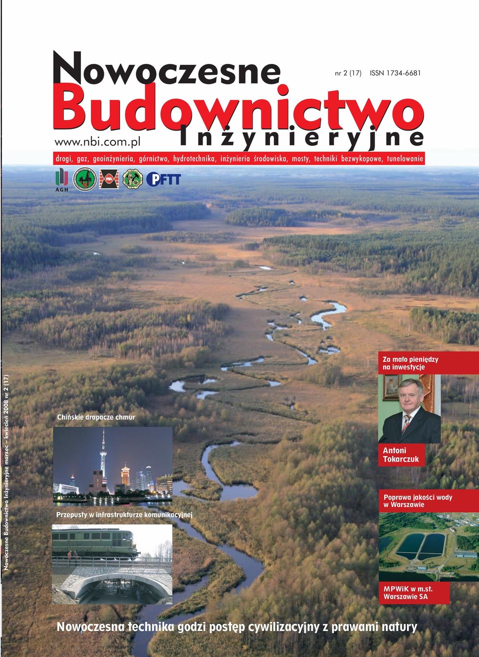 infrastrukturze komunikacyjnej Antoni Tokarczuk Poprawa jakości wody w Warszawie