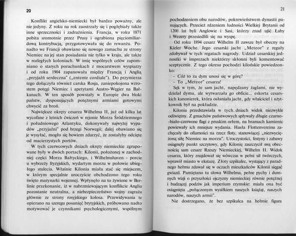 Ponadto we Francji obawiano się nowego zamachu ze strony Niemiec na jej stan posiadania nie tylko w kraju, ale także w rozległych koloniach.