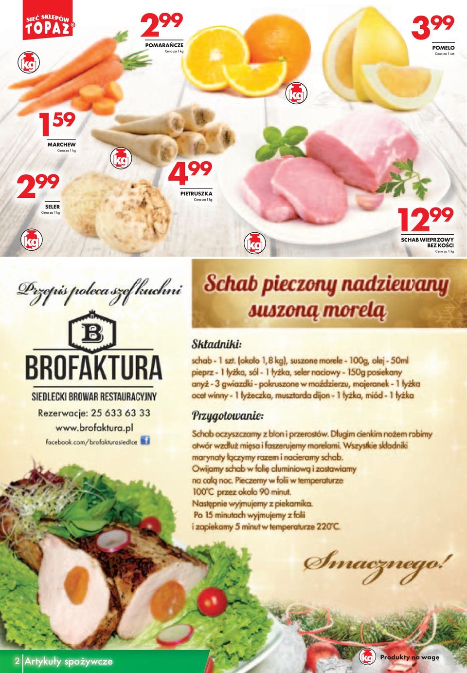 1 SCHAB WIEPRZOWY BEZ KOŚCI