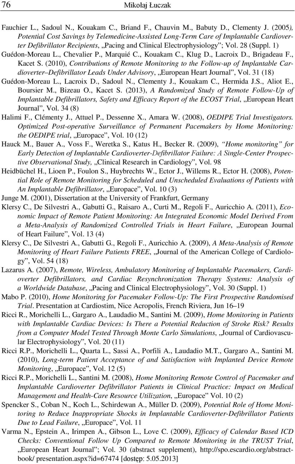 , Chevalier P., Marquié C., Kouakam C., Klug D., Lacroix D., Brigadeau F., Kacet S.
