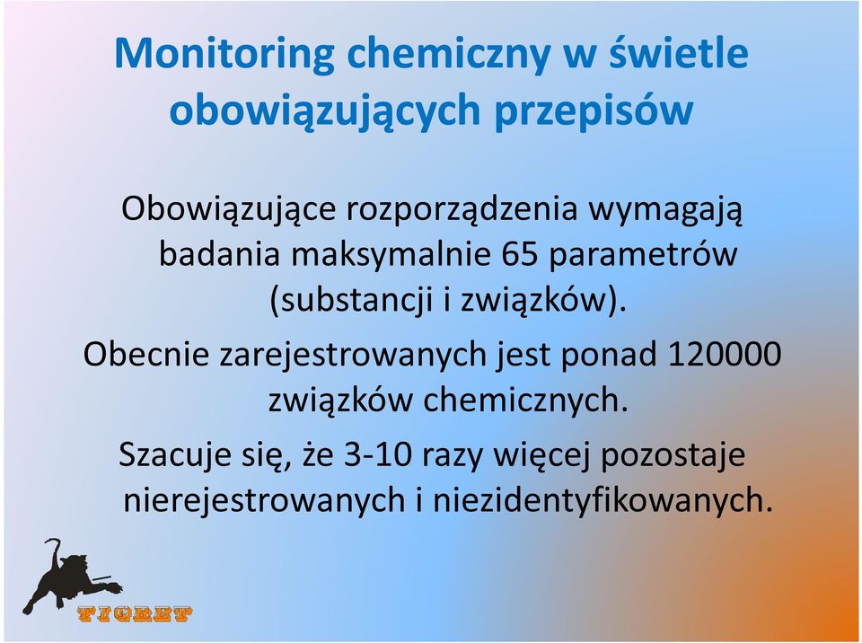 związków). Obecnie zarejestrowanych jest ponad 120000 związków chemicznych.