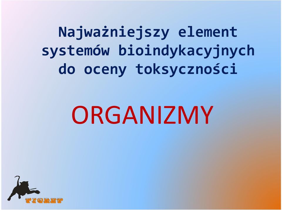 bioindykacyjnych do