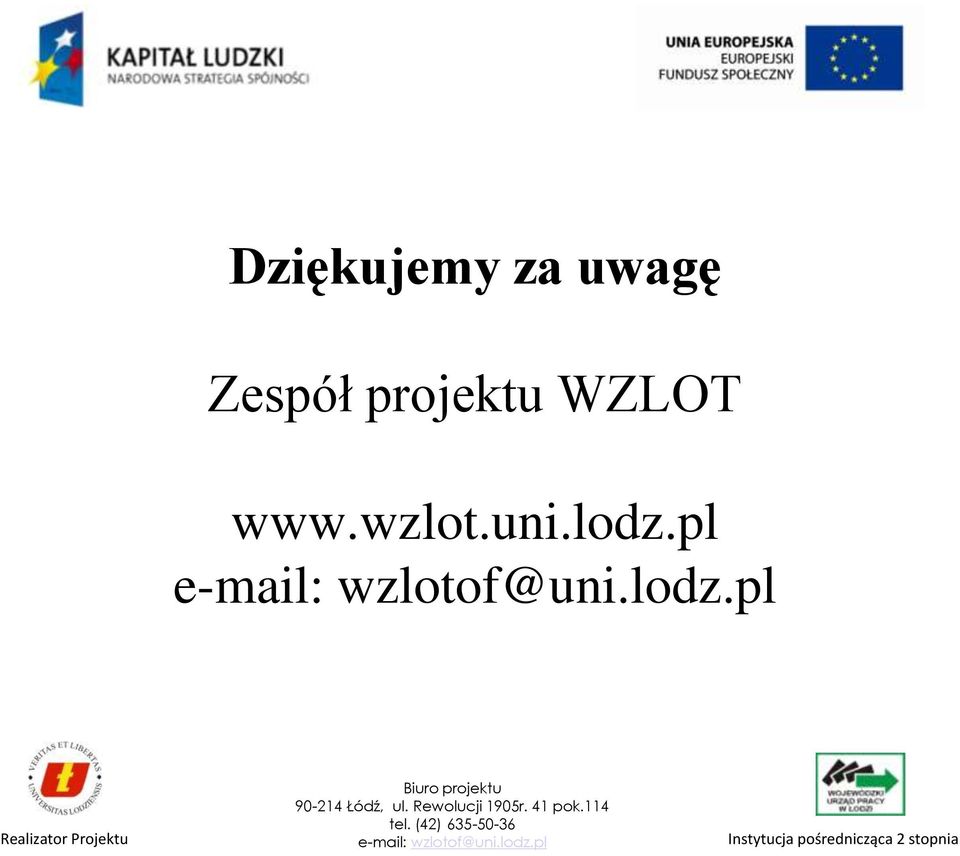 projektu WZLOT