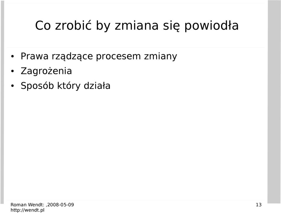 procesem zmiany
