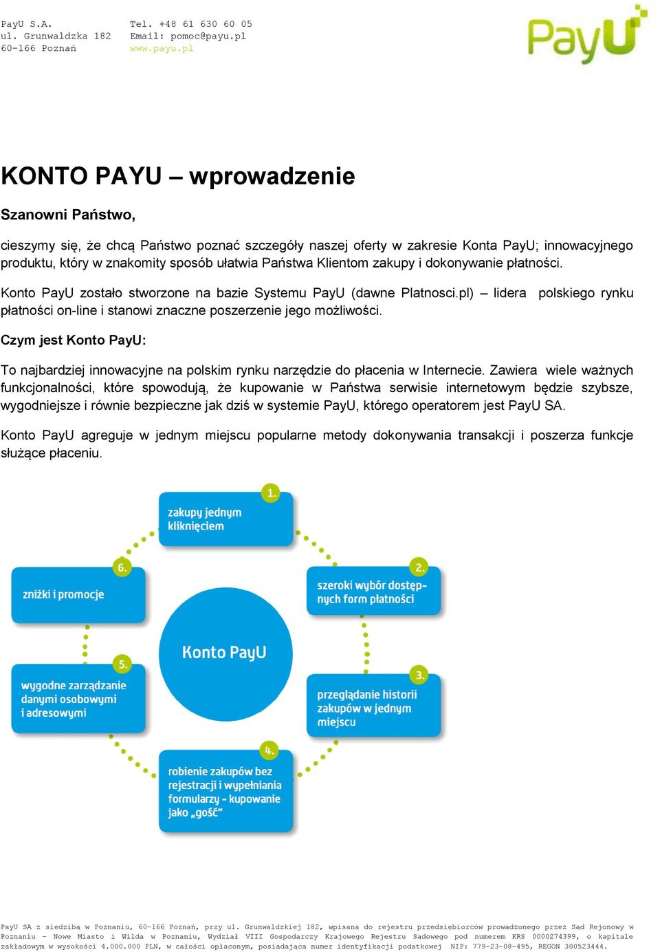 Czym jest Konto PayU: To najbardziej innowacyjne na polskim rynku narzędzie do płacenia w Internecie.