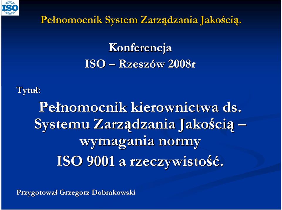kierownictwa ds.