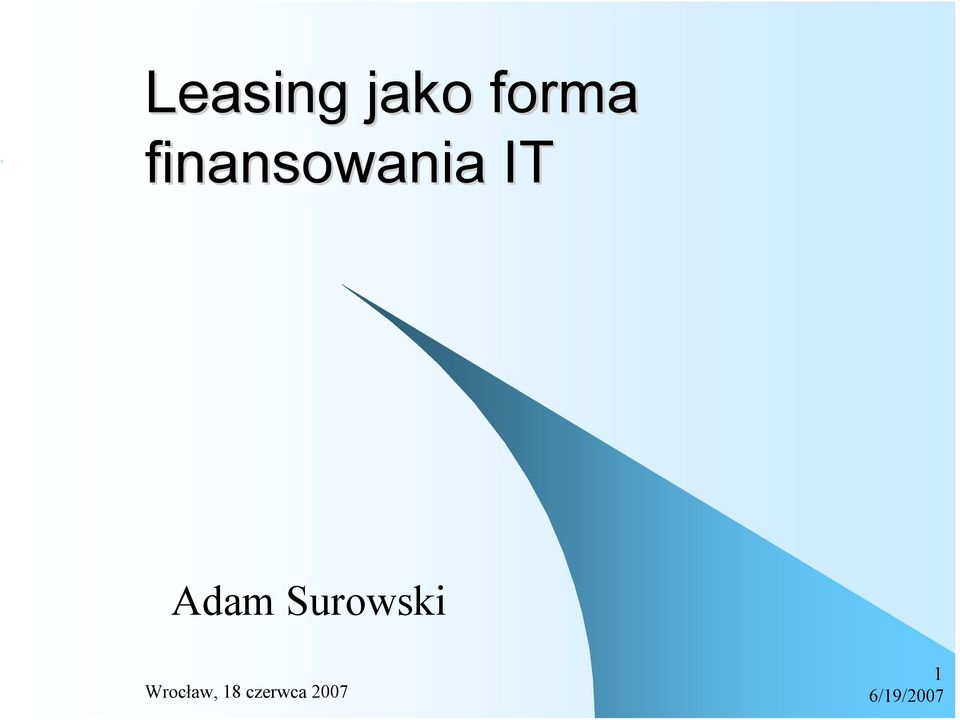 finansowania