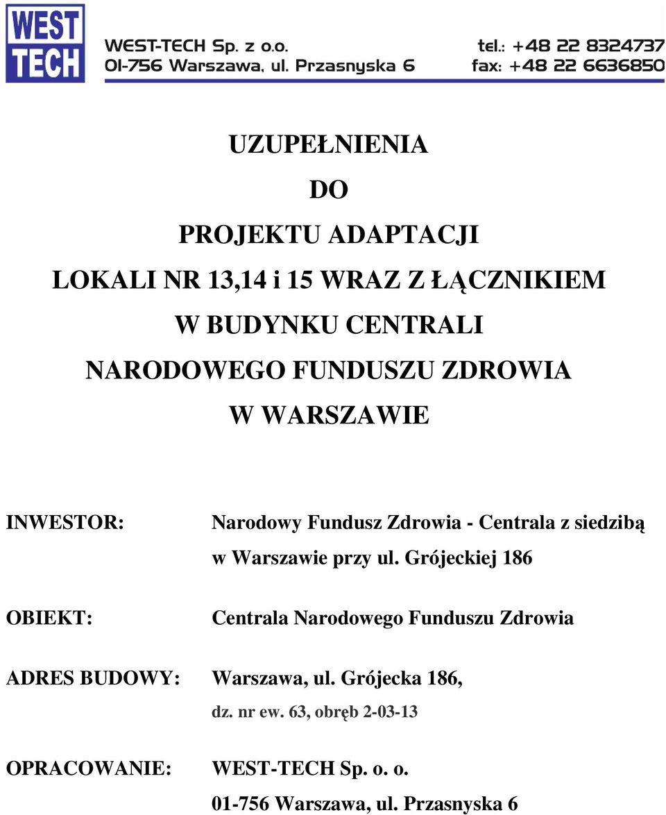 Warszawie przy ul.