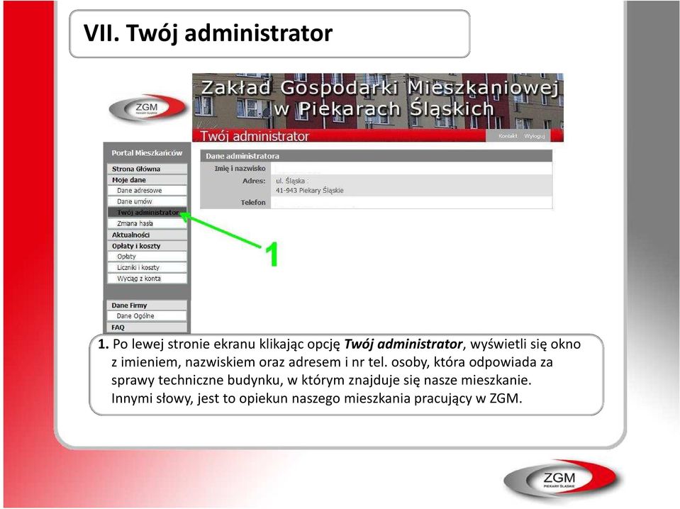 z imieniem, nazwiskiem oraz adresem i nr tel.