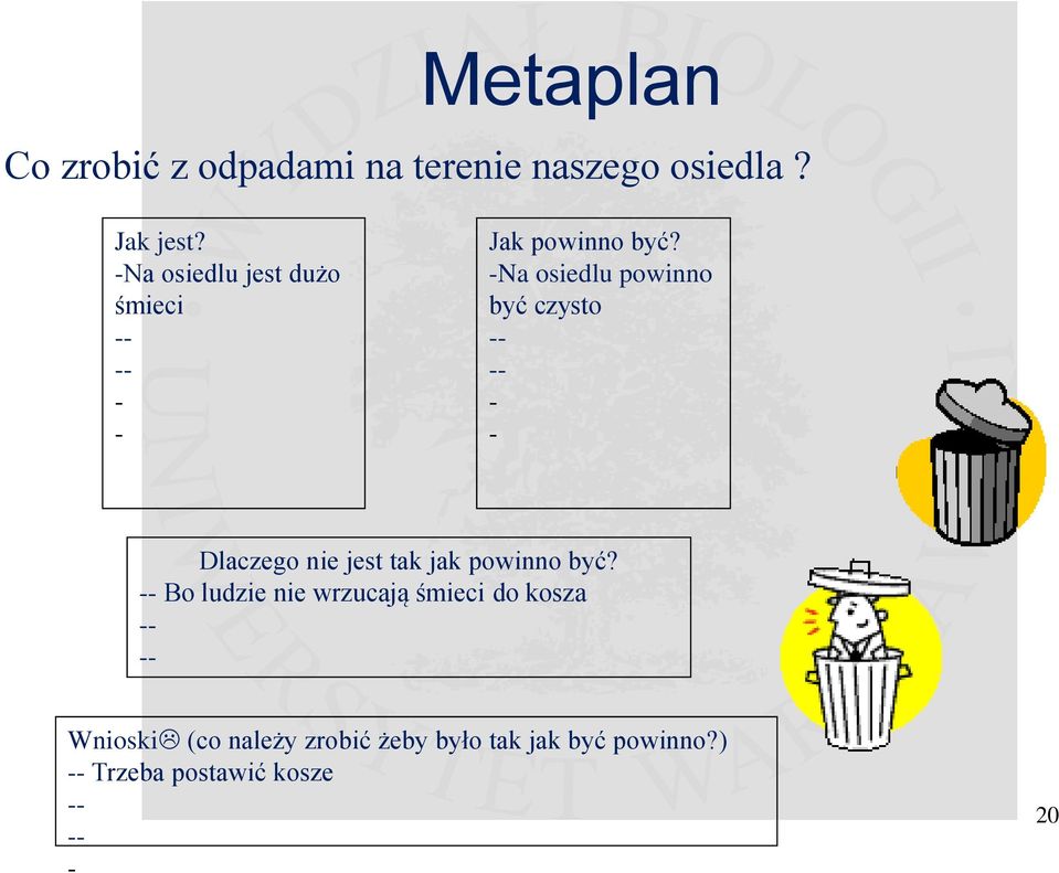 -Na osiedlu powinno być czysto -- -- - - Dlaczego nie jest tak jak powinno być?