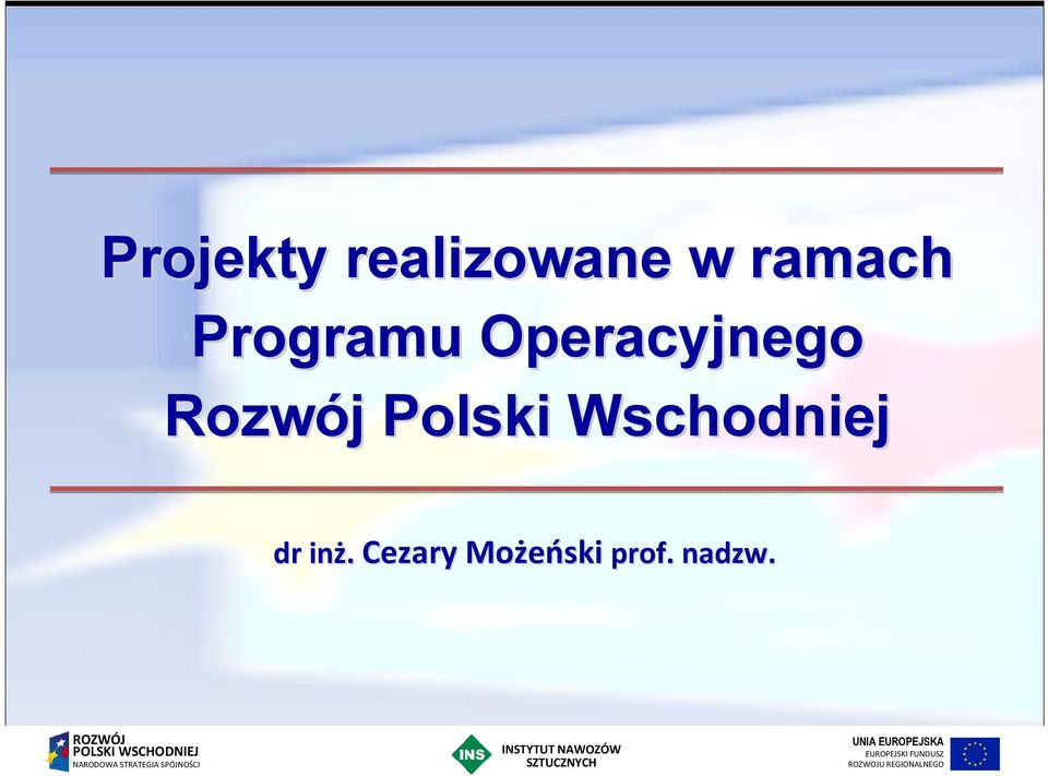 Rozwój j Polski Wschodniej