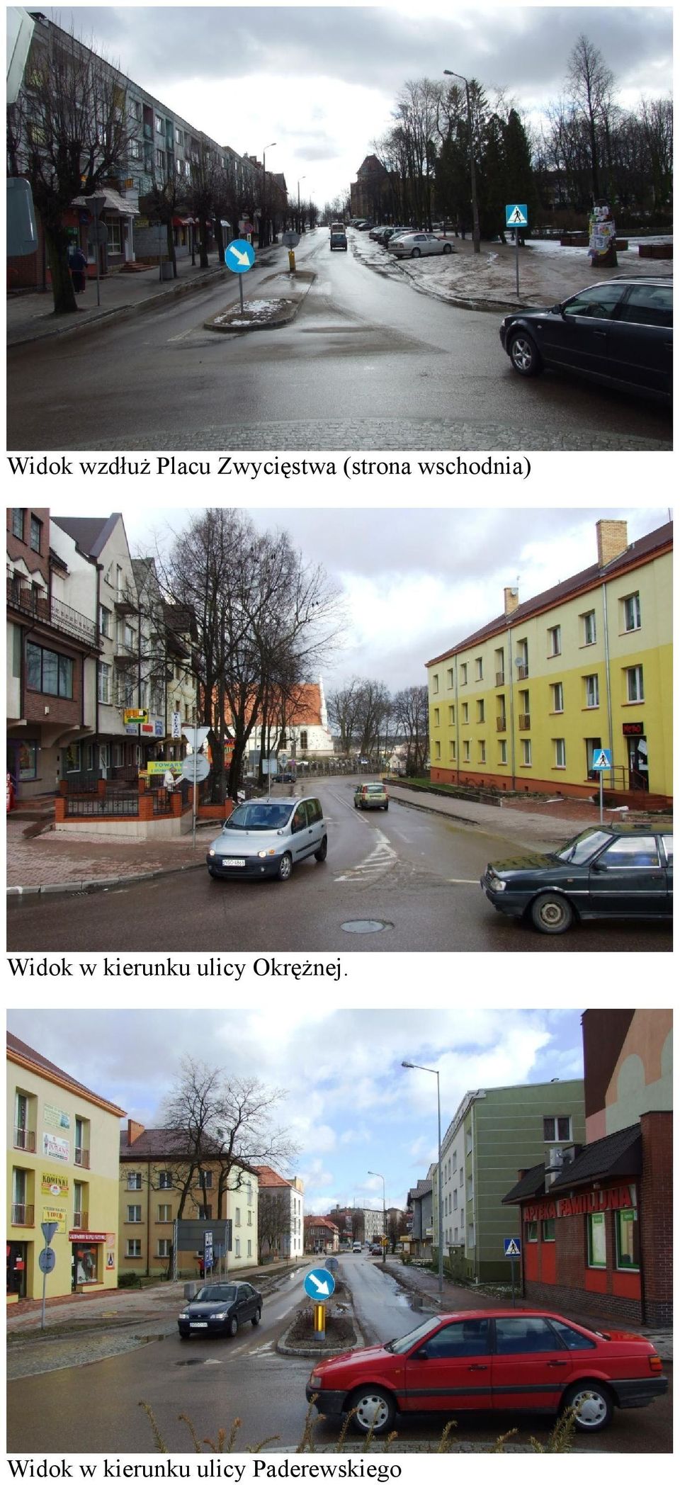 kierunku ulicy Okrężnej.