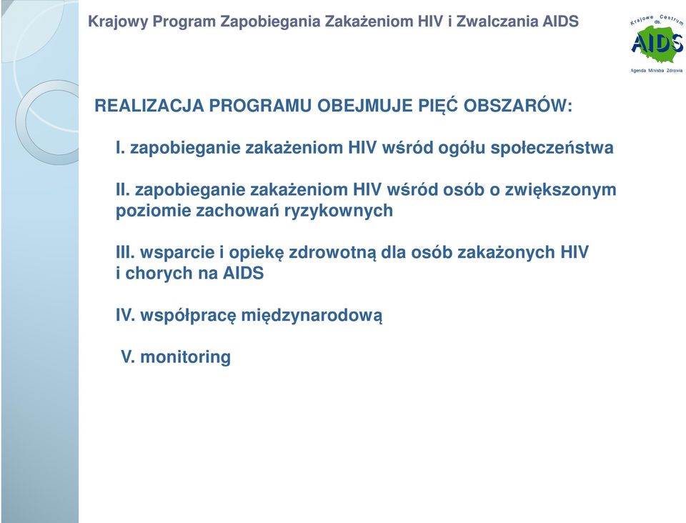 zapobieganie zakażeniom HIV wśród osób o zwiększonym poziomie zachowań