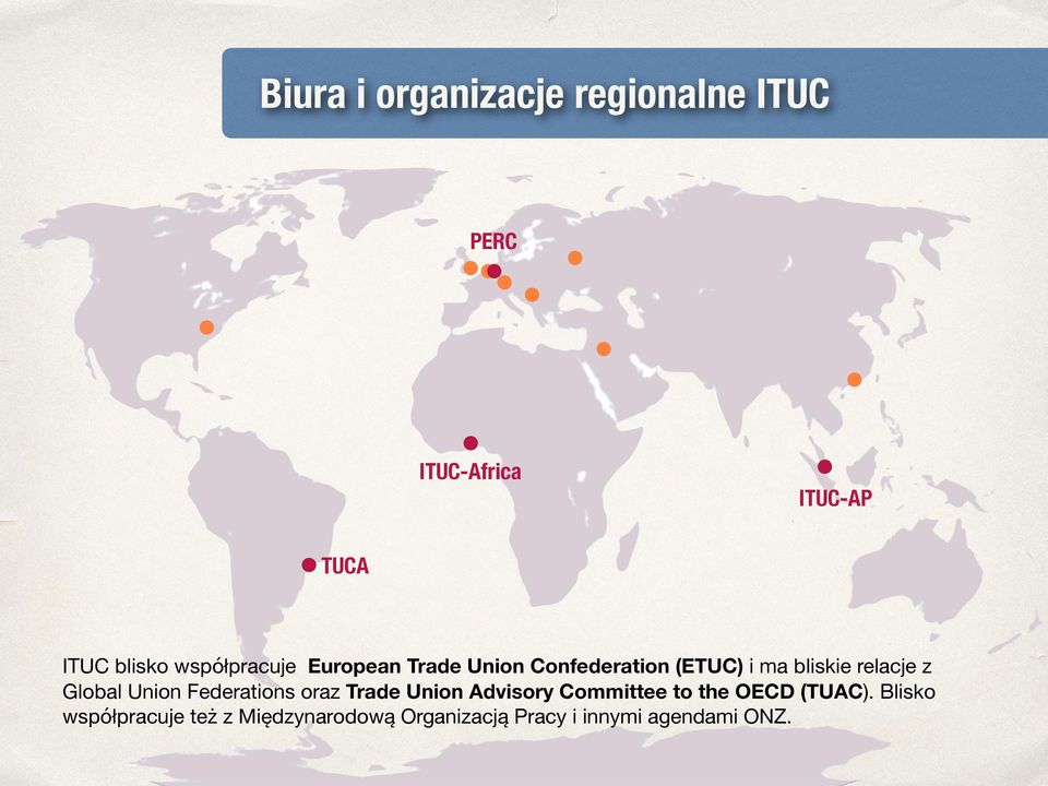 Global Union Federations oraz Trade Union Advisory Committee to the OECD (TUAC).
