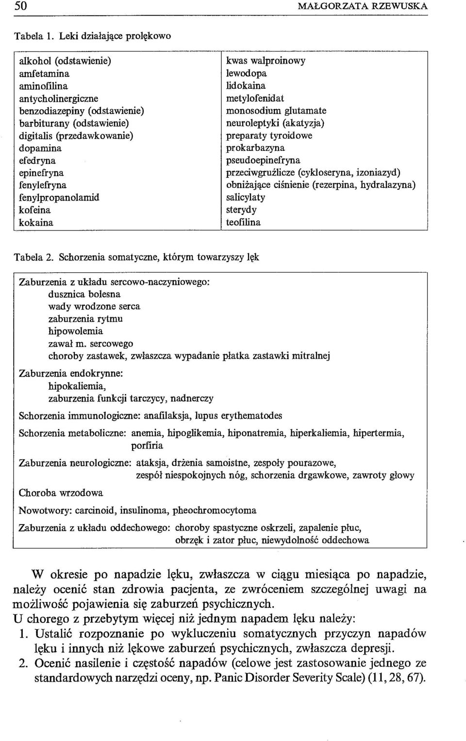 epinefryna fenylefryna fenylpropanolamid kofeina kokaina kwas walproinowy lewodopa lidokaina metylofenidat monosodium glutamate neuroleptyki (akatyzja) preparaty tyroidowe prokarbazyna