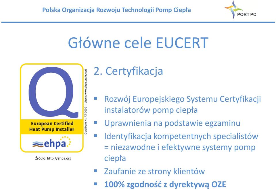 Uprawnienia na podstawie egzaminu Identyfikacja kompetentnych specialistów
