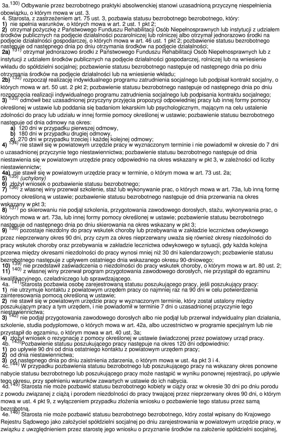 1 pkt 2; 2) otrzymał pożyczkę z Państwowego Funduszu Rehabilitacji Osób Niepełnosprawnych lub instytucji z udziałem środków publicznych na podjęcie działalności pozarolniczej lub rolniczej albo