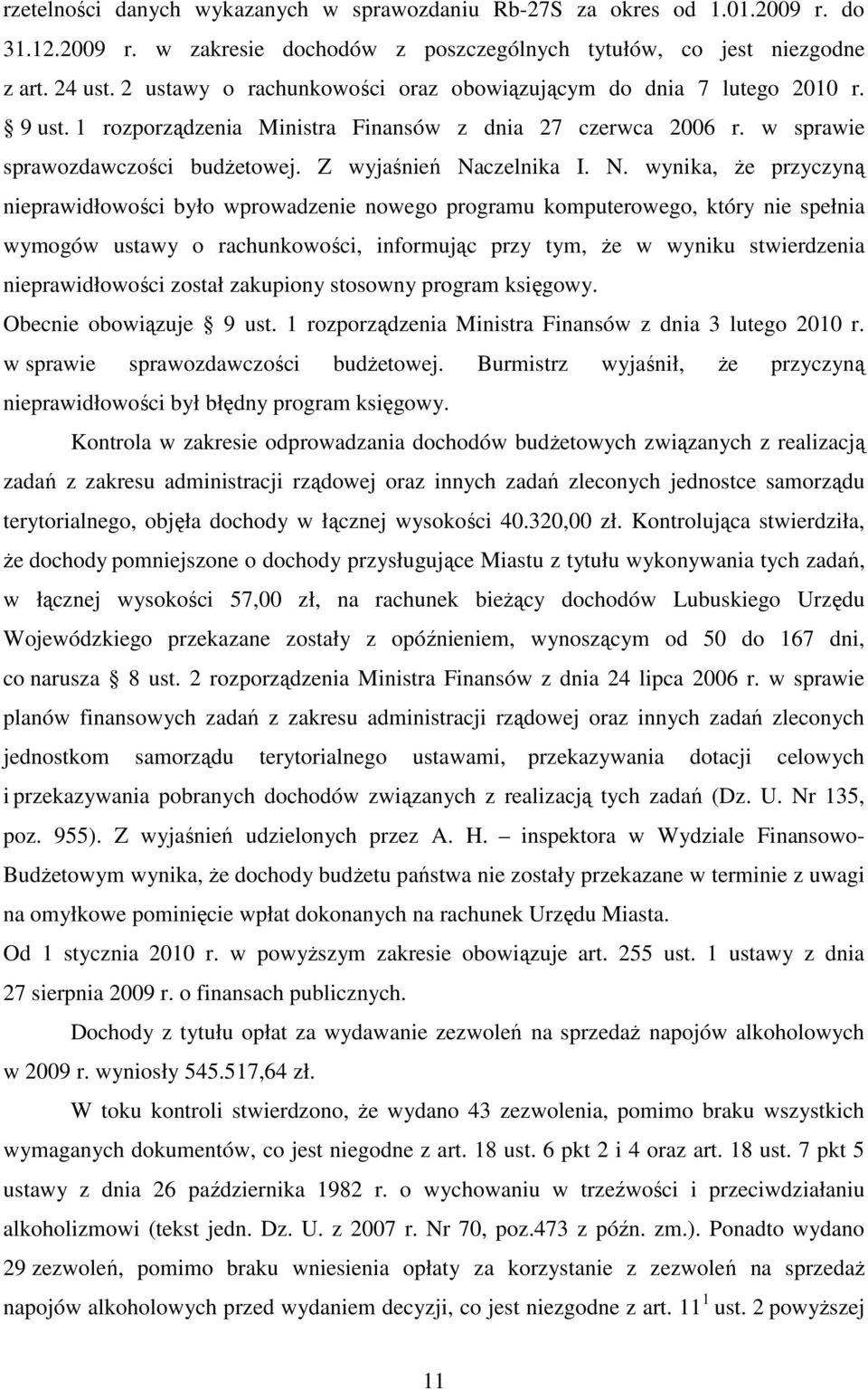 Z wyjaśnień Na