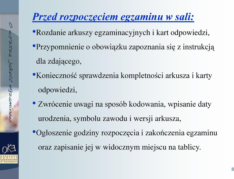 odpowiedzi, Zwrócenie uwagi na sposób kodowania, wpisanie daty urodzenia, symbolu zawodu i wersji