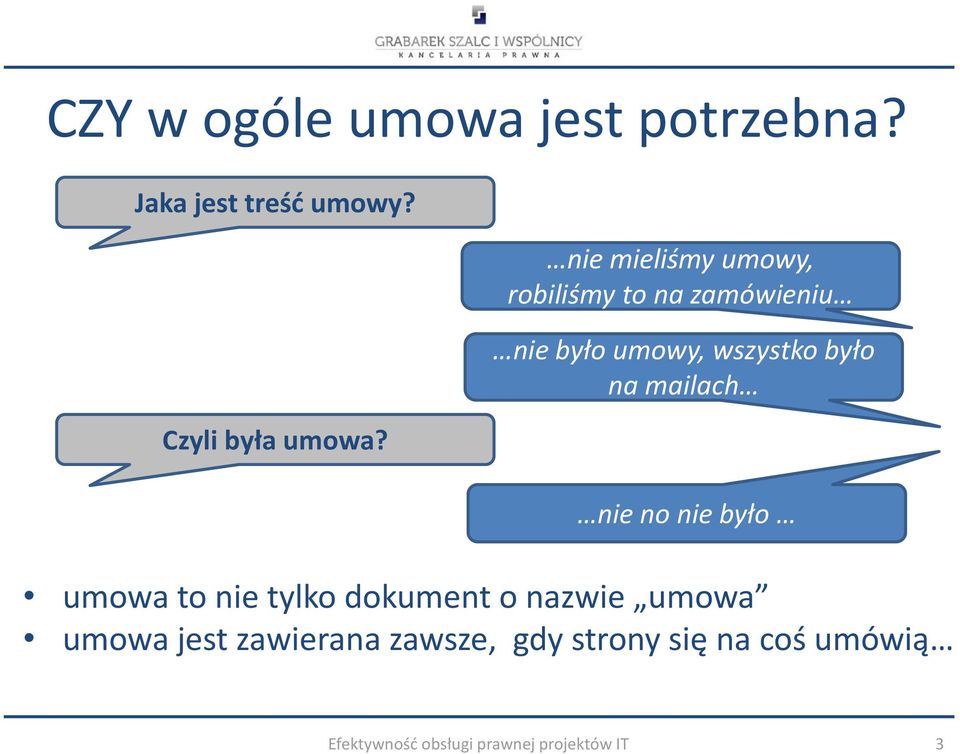 mailach nie no nie było umowa to nie tylko dokument o nazwie umowa umowa jest