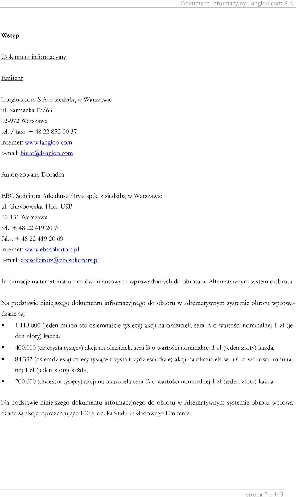 pl e-mail: ebcsolicitors@ebcsolicitors.