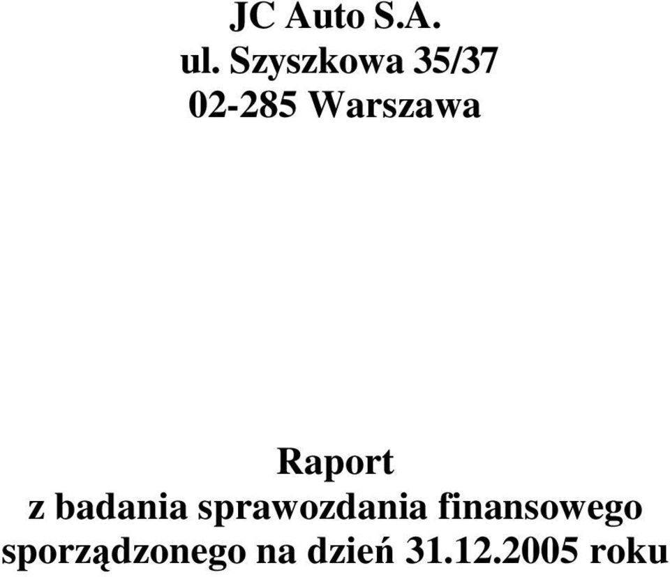 sprawozdania finansowego