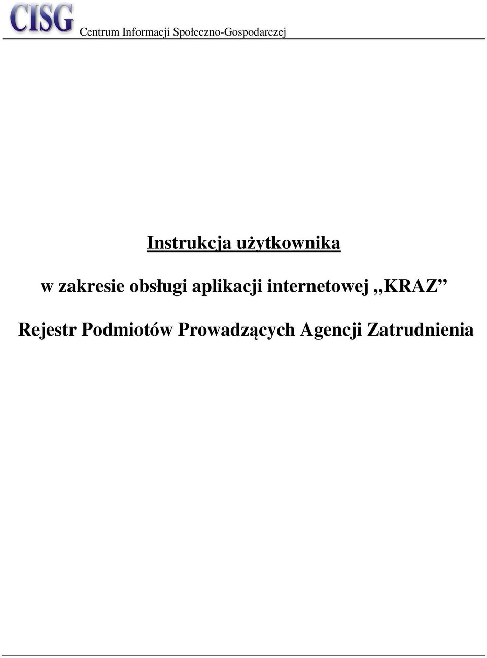 internetowej KRAZ Rejestr