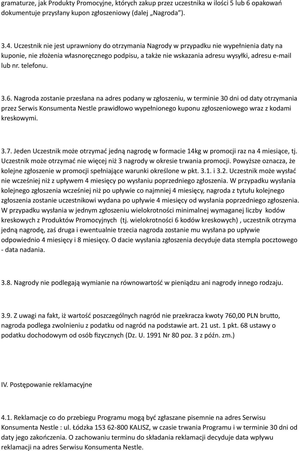 telefonu. 3.6.