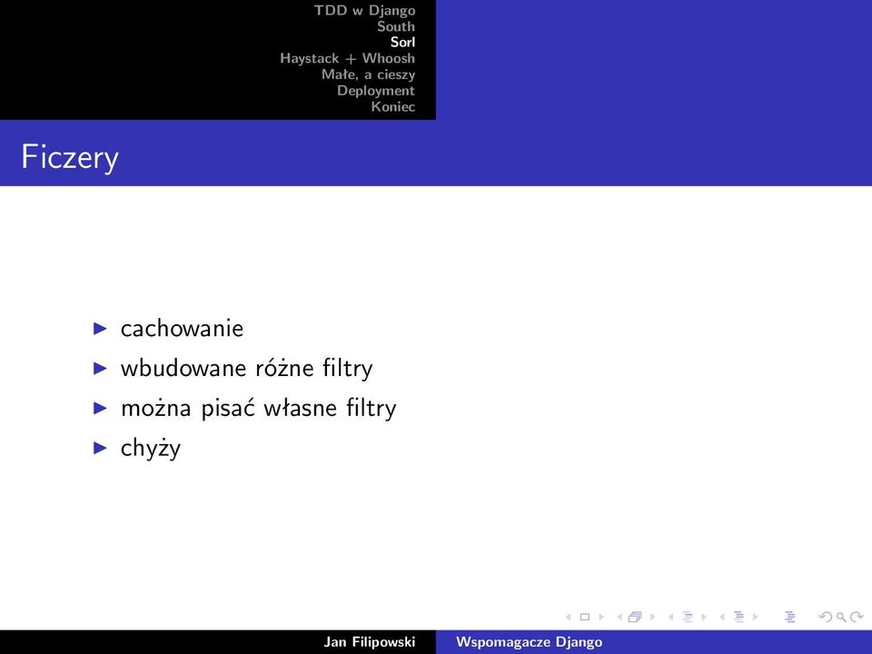 filtry można pisać