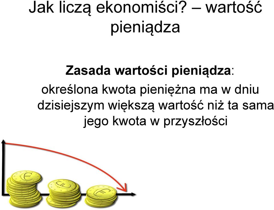 pieniądza: określona kwota pieniężna ma w