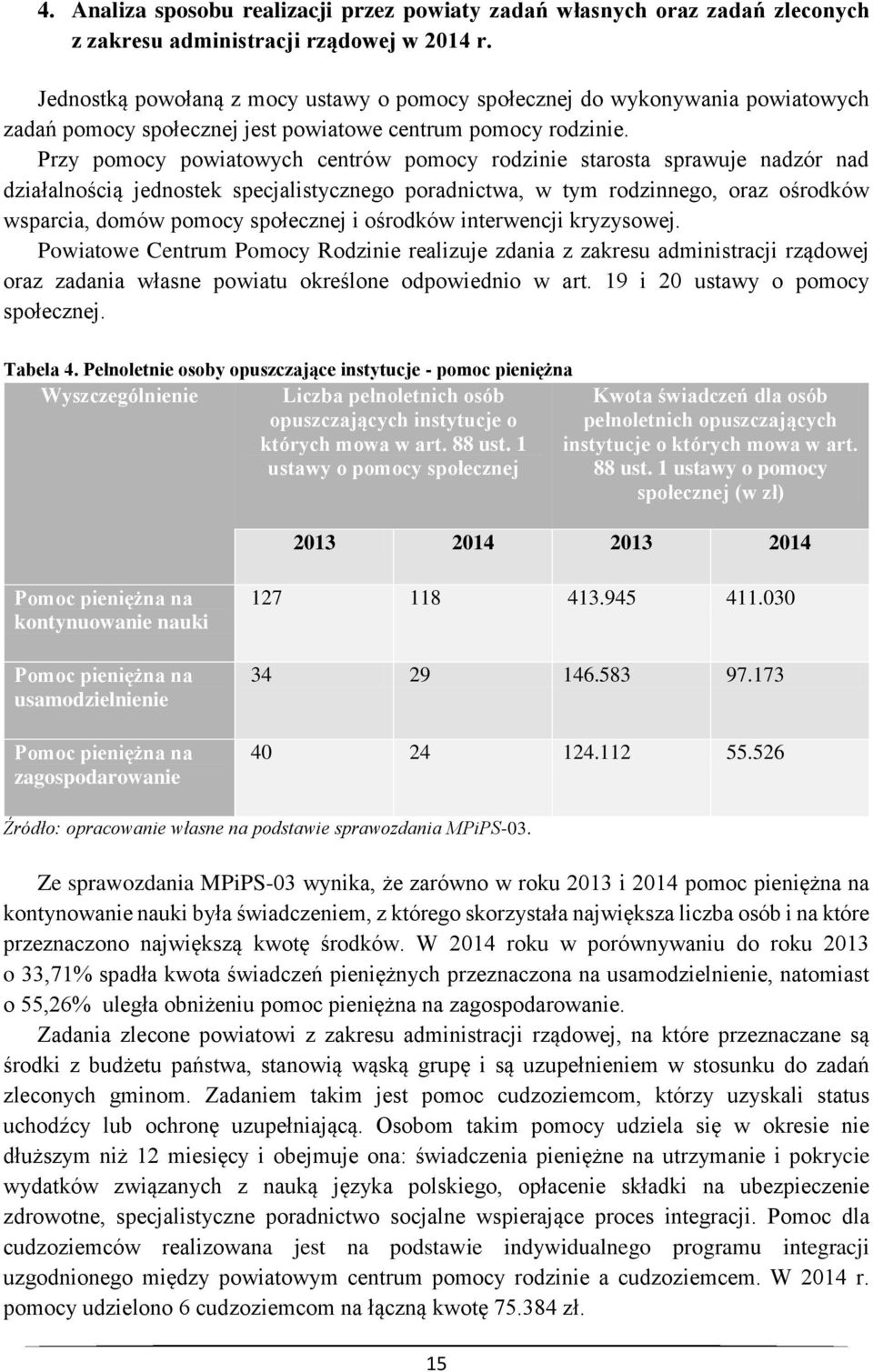 Przy pomocy powiatowych centrów pomocy rodzinie starosta sprawuje nadzór nad działalnością jednostek specjalistycznego poradnictwa, w tym rodzinnego, oraz ośrodków wsparcia, domów pomocy społecznej i