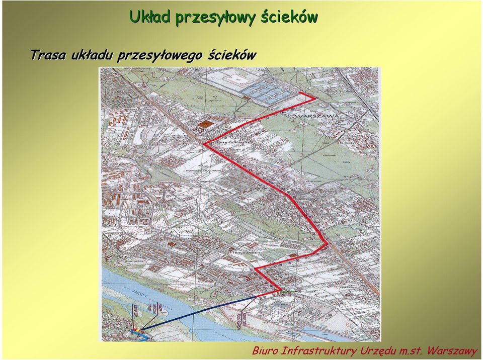 ścieków Trasa
