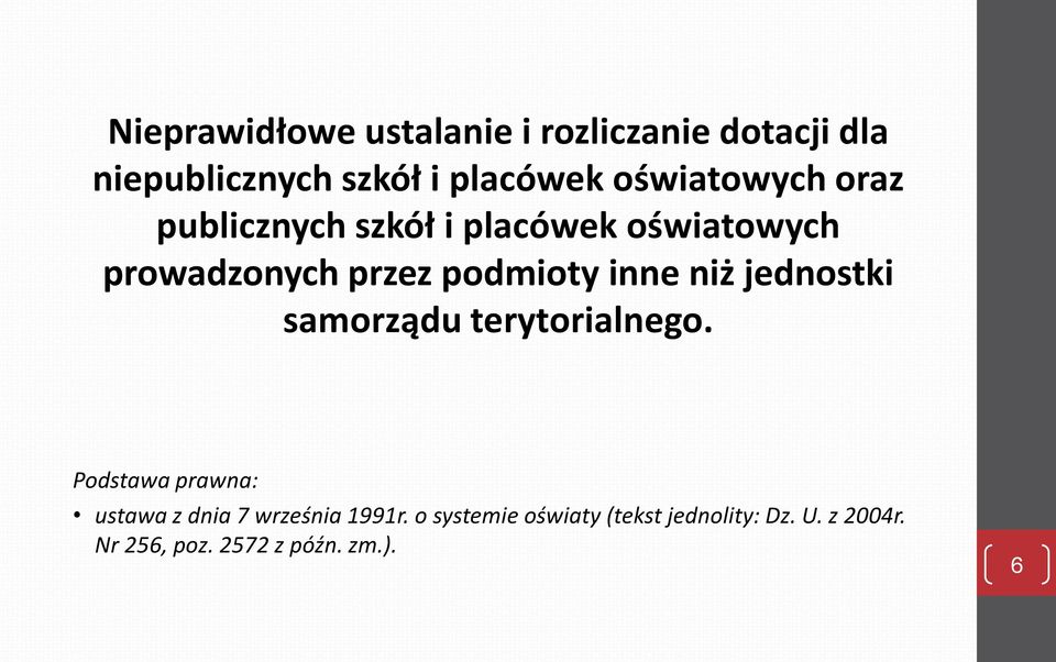 inne niż jednostki samorządu terytorialnego.