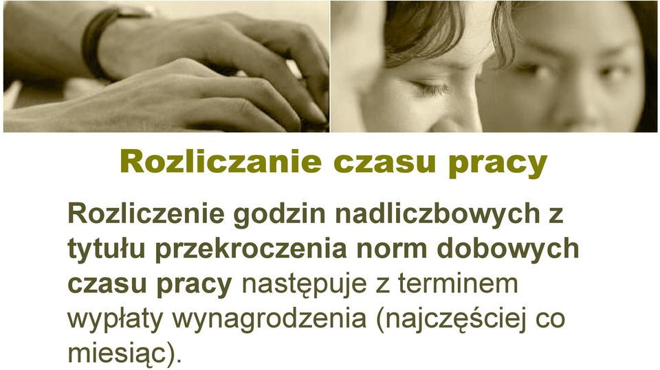 czasu pracy następuje z terminem