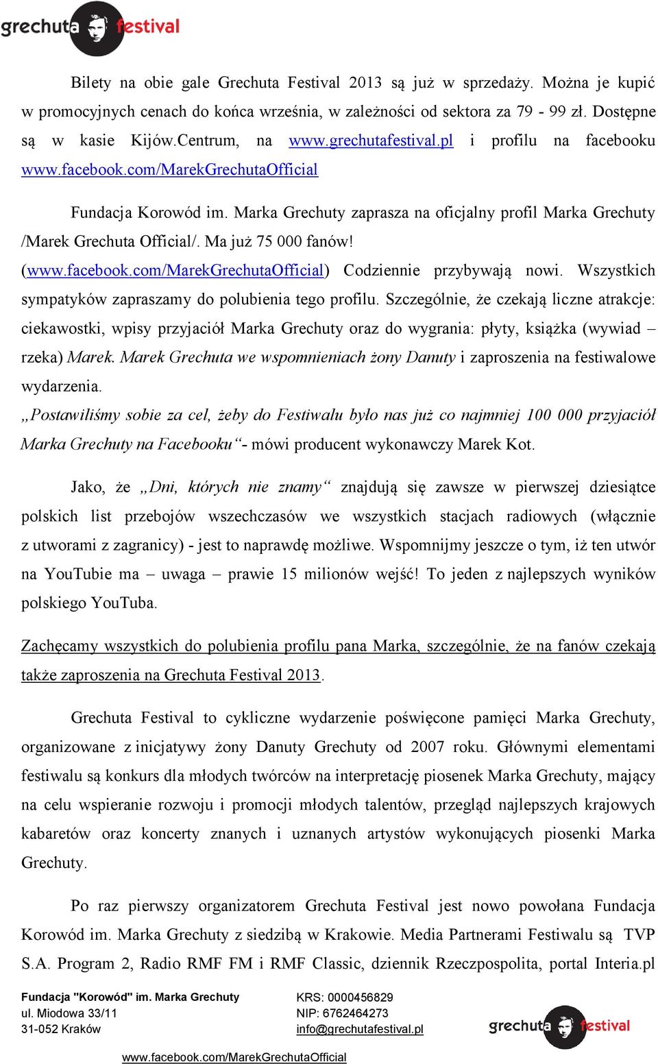 () Codziennie przybywają nowi. Wszystkich sympatyków zapraszamy do polubienia tego profilu.