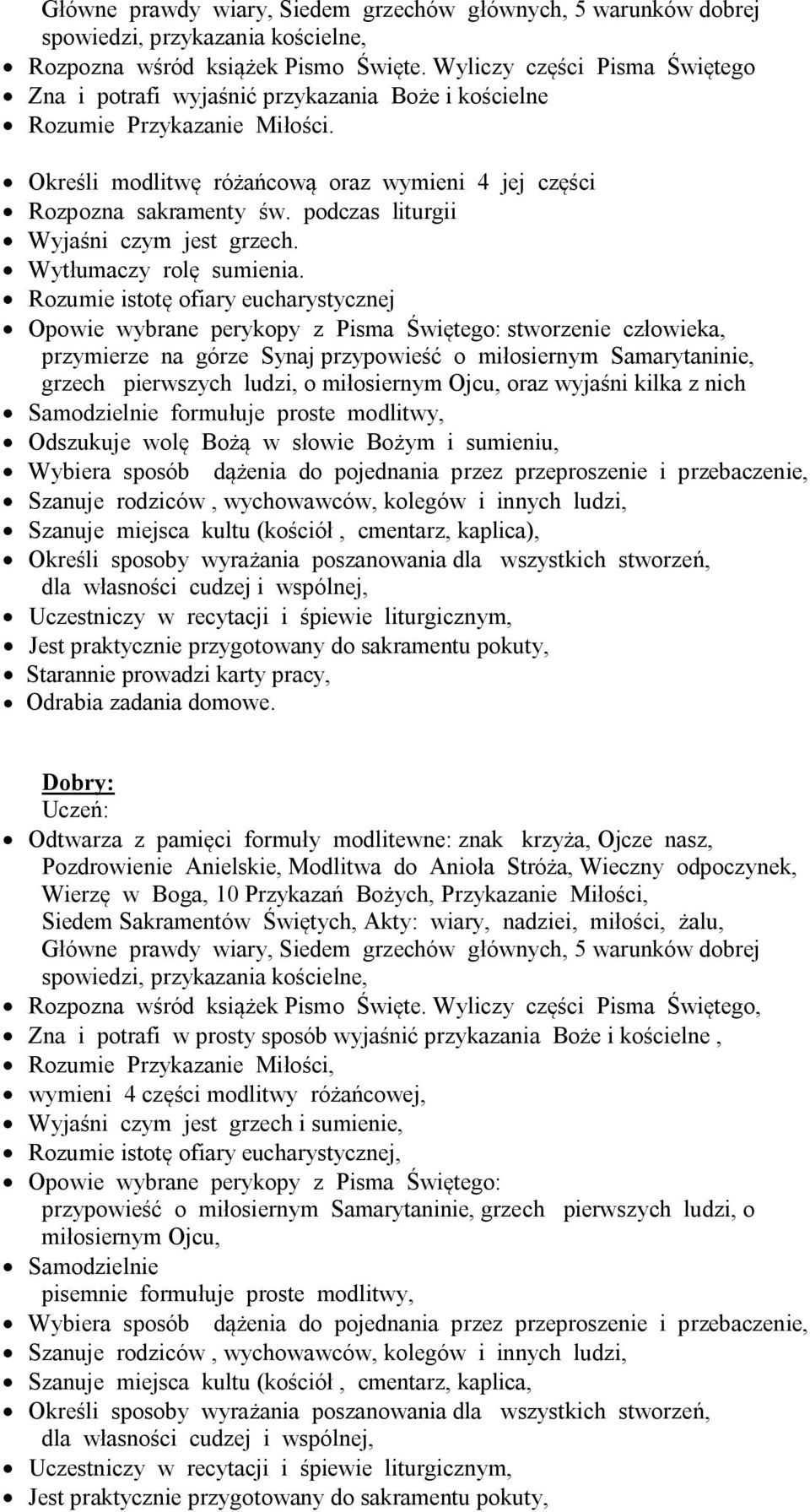 podczas liturgii Wyjaśni czym jest grzech. Wytłumaczy rolę sumienia.