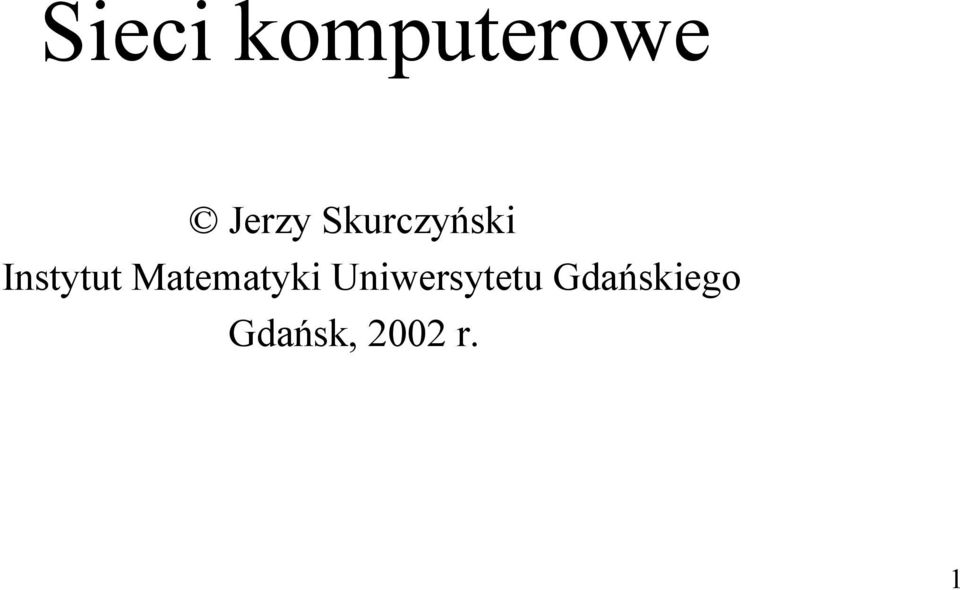 Matematyki Uniwersytetu