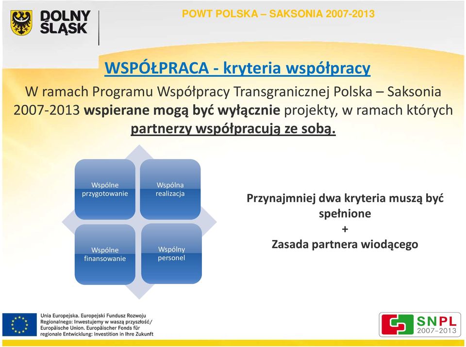 ramach których partnerzy współpracują ze sobą.