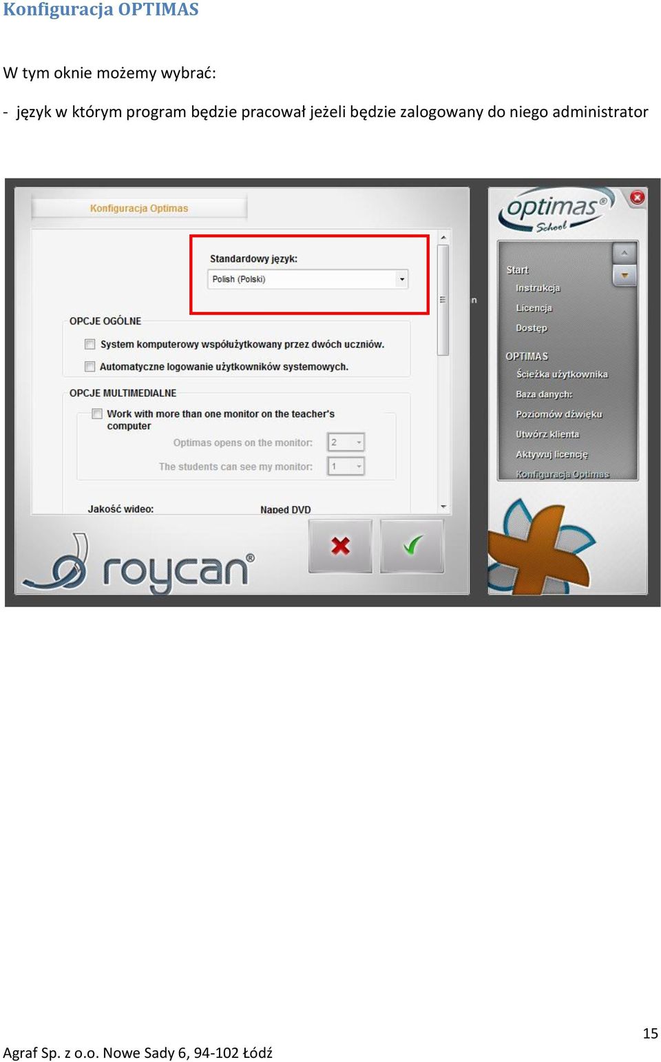program będzie pracował jeżeli