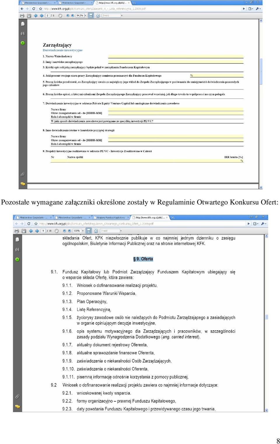 zostały w Regulaminie