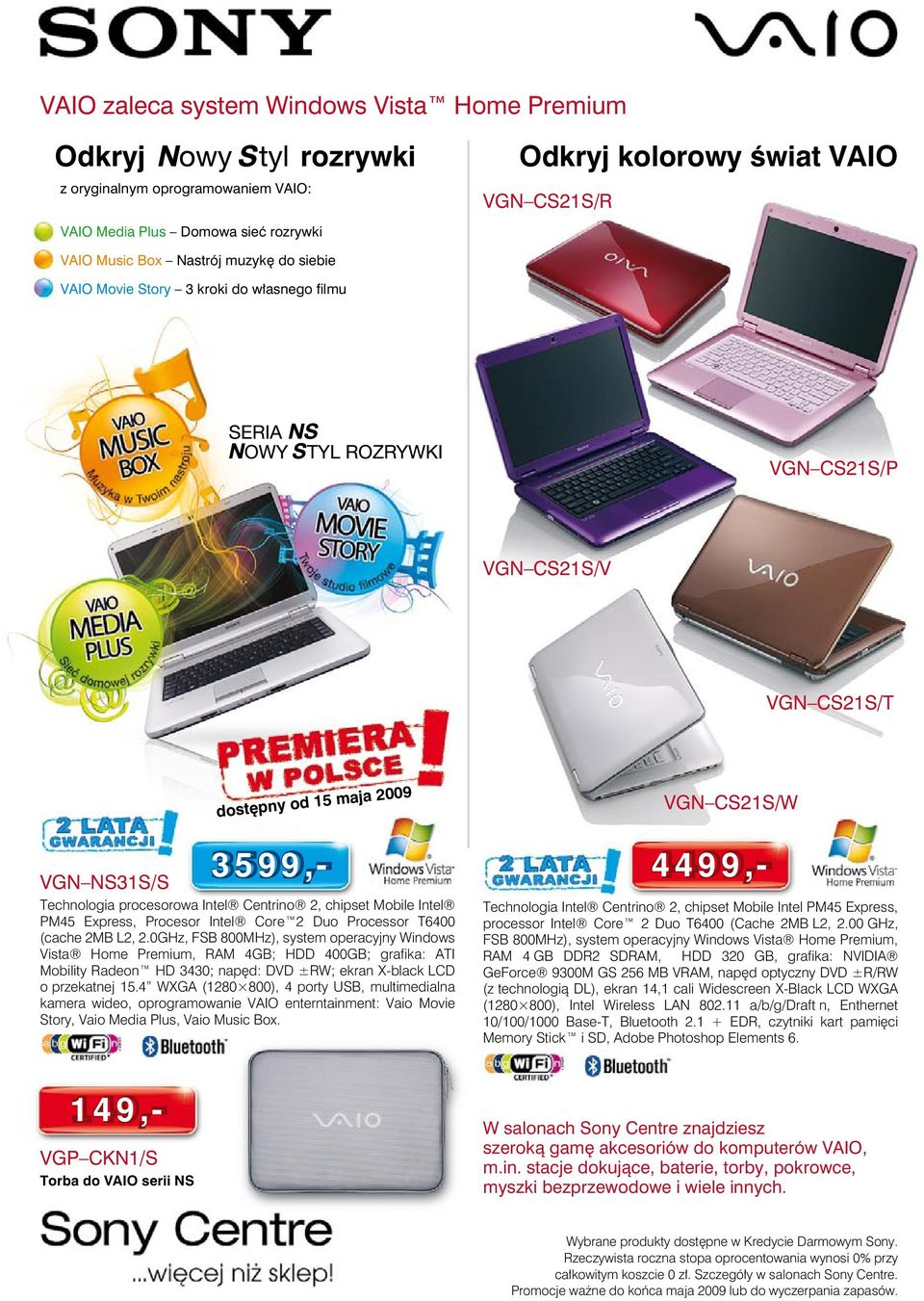 Mobile Intel PM45 Express, Procesor Intel Core 2 Duo Processor T6400 (cache 2MB L2, 2.