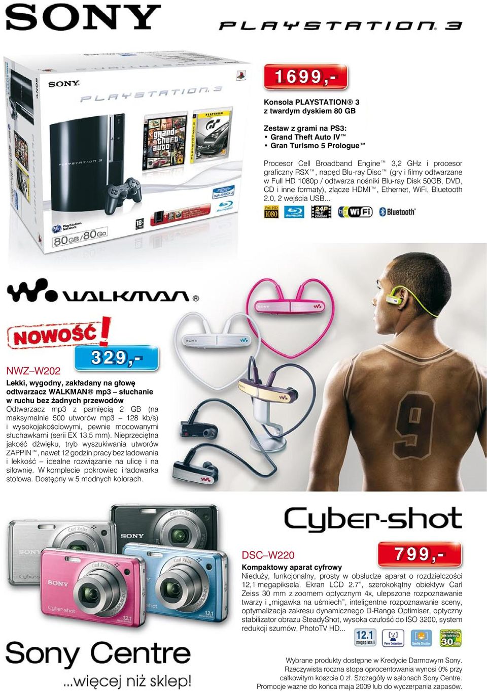 .. NWZ W202 Lekki, wygodny, zakładany na głowę odtwarzacz WALKMAN mp3 słuchanie w ruchu bez żadnych przewodów Odtwarzacz mp3 z pamięcią 2 GB (na maksymalnie 500 utworów mp3 128 kb/s) i