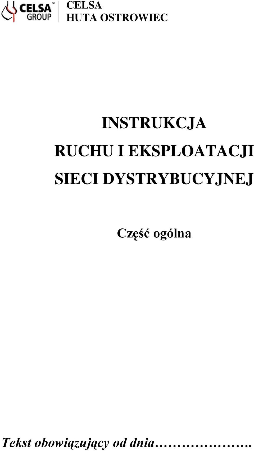 DYSTRYBUCYJNEJ Część