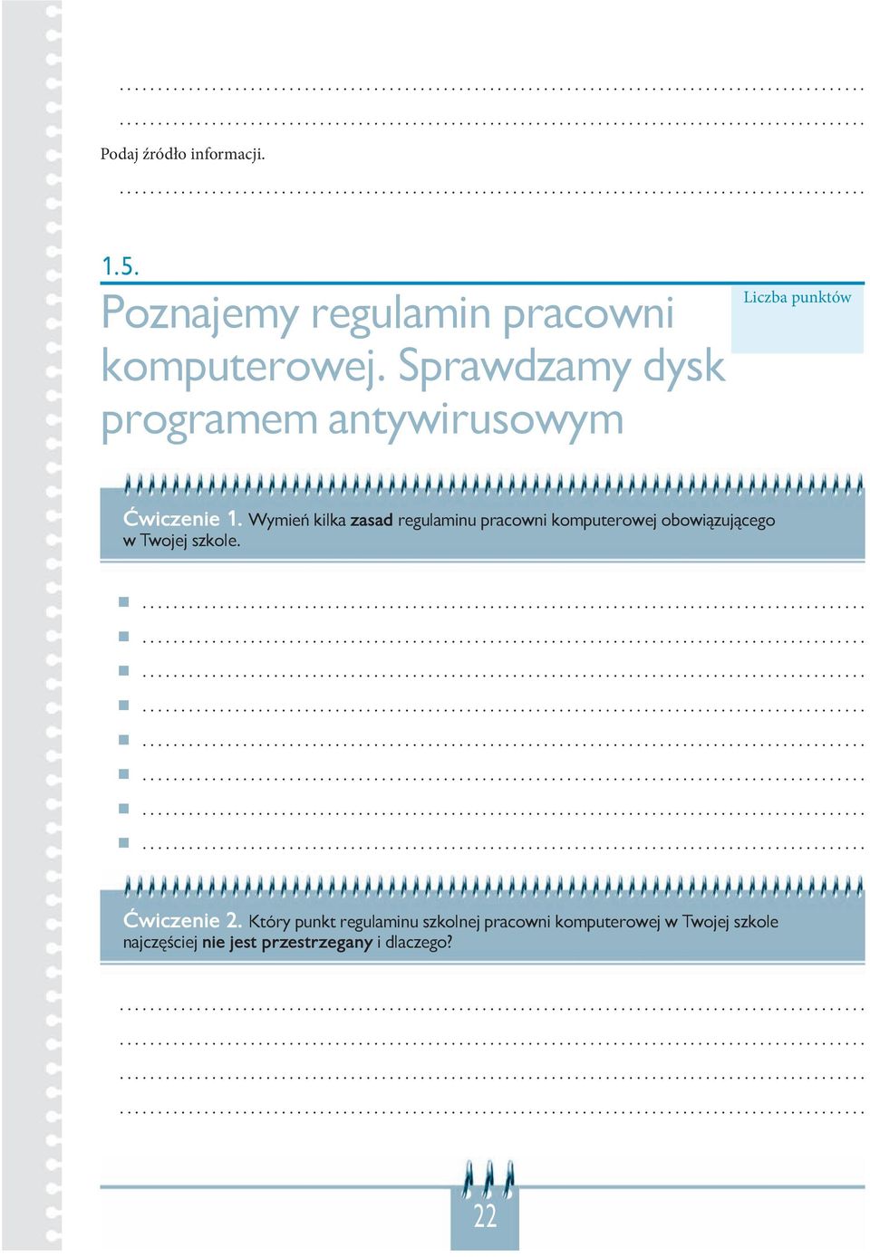 Wymień kilka zasad regulaminu pracowni komputerowej obowiązującego w Twojej szkole.