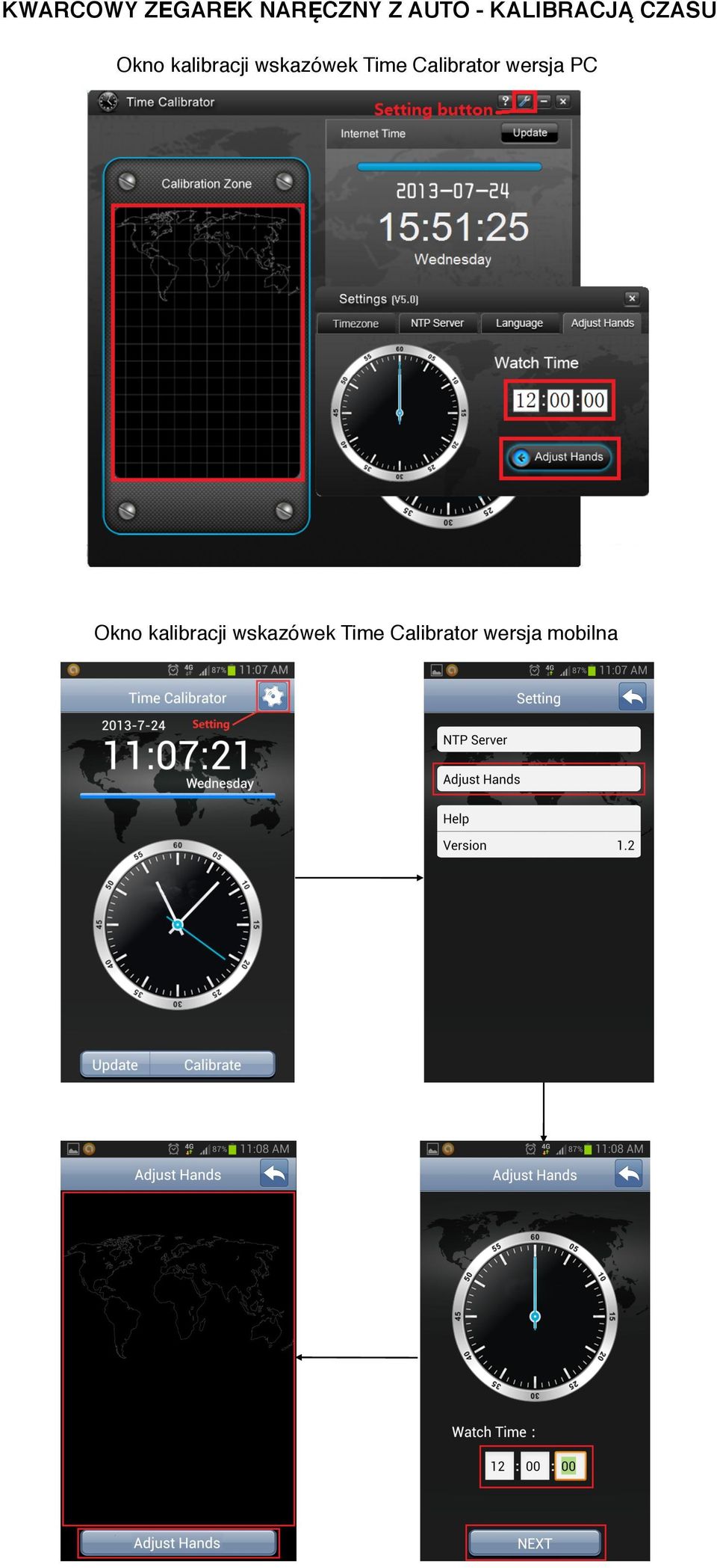 Time Calibrator wersja