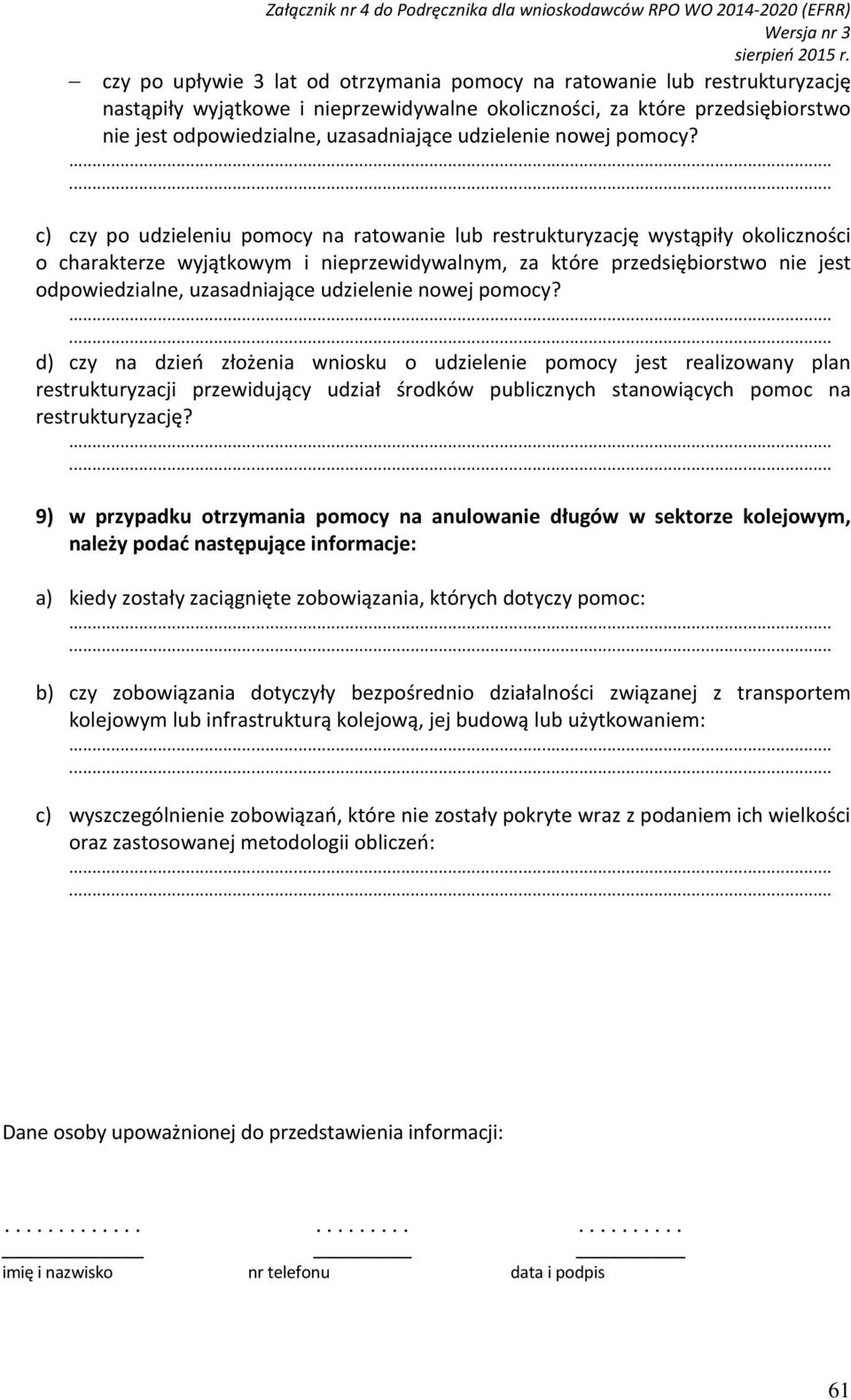 udzielenie nowej pomocy?