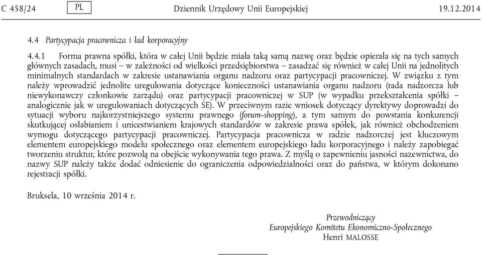 nadzoru oraz partycypacji pracowniczej.