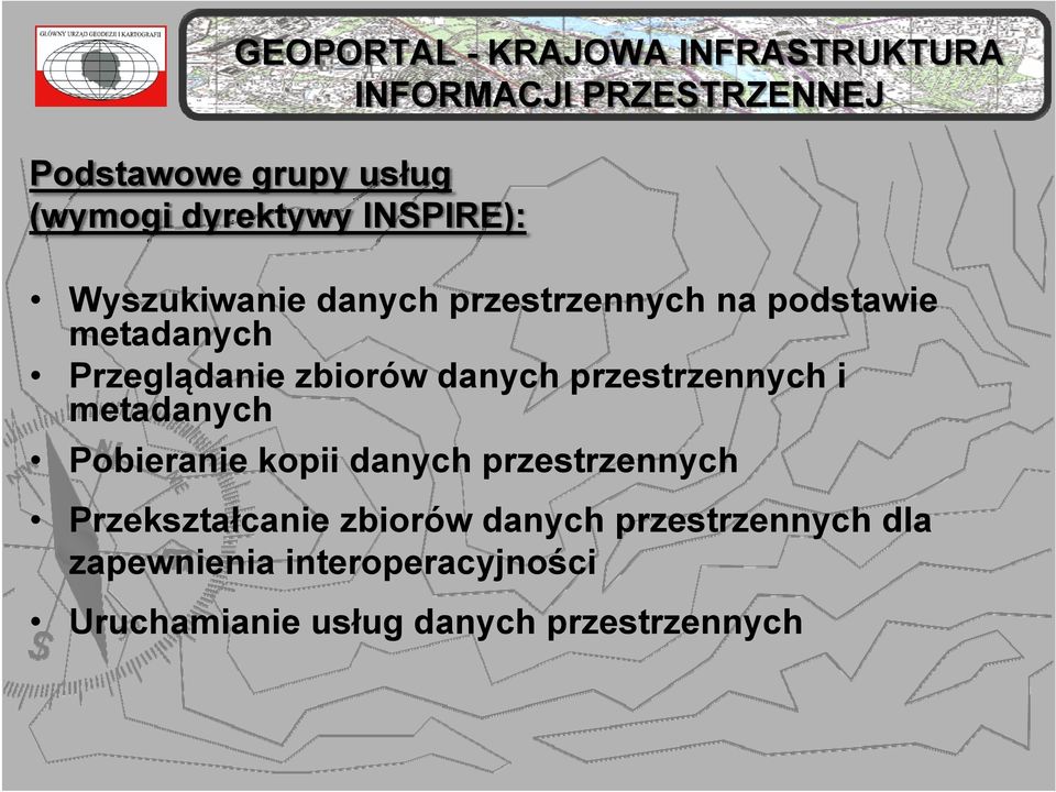 zbiorów danych przestrzennych i metadanych Pobieranie kopii danych przestrzennych