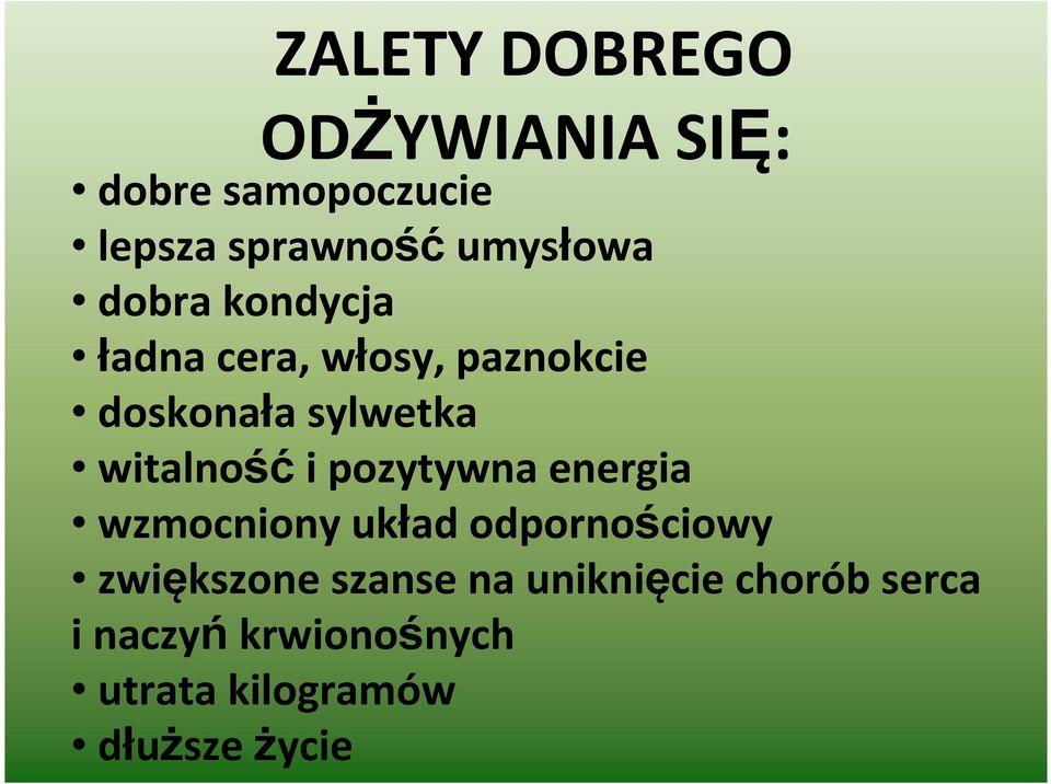 pozytywna energia wzmocniony układ odpornościowy zwiększone szanse na